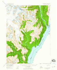 Ketchikan D-1 Alaska Historical topographic map, 1:63360 scale, 15 X 15 Minute, Year 1955