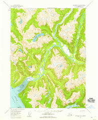 Ketchikan D-3 Alaska Historical topographic map, 1:63360 scale, 15 X 15 Minute, Year 1955