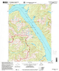 Ketchikan D-4 Alaska Historical topographic map, 1:63360 scale, 15 X 15 Minute, Year 1996