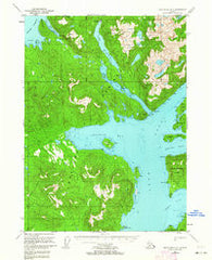 Ketchikan D-6 Alaska Historical topographic map, 1:63360 scale, 15 X 15 Minute, Year 1952