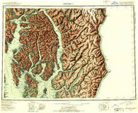 Ketchikan Alaska Historical topographic map, 1:250000 scale, 1 X 2 Degree, Year 1952