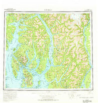 Ketchikan Alaska Historical topographic map, 1:250000 scale, 1 X 2 Degree, Year 1955