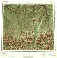 Killik River Alaska Historical topographic map, 1:250000 scale, 1 X 3 Degree, Year 1956