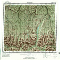 Killik River Alaska Historical topographic map, 1:250000 scale, 1 X 3 Degree, Year 1956