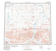 Killik River Alaska Historical topographic map, 1:250000 scale, 1 X 3 Degree, Year 1956