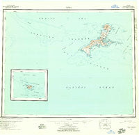 Kiska Alaska Historical topographic map, 1:250000 scale, 1 X 2 Degree, Year 1951