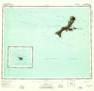 Kiska Alaska Historical topographic map, 1:250000 scale, 1 X 2 Degree, Year 1951