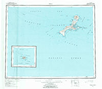 Kiska Alaska Historical topographic map, 1:250000 scale, 1 X 2 Degree, Year 1951