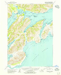 Kodiak A-4 Alaska Historical topographic map, 1:63360 scale, 15 X 15 Minute, Year 1954