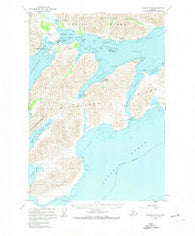 Kodiak A-4 Alaska Historical topographic map, 1:63360 scale, 15 X 15 Minute, Year 1952