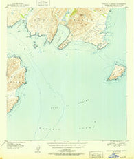 Kodiak B-1 and B-2 Alaska Historical topographic map, 1:63360 scale, 15 X 15 Minute, Year 1951