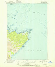 Kodiak C-1 Alaska Historical topographic map, 1:63360 scale, 15 X 15 Minute, Year 1951