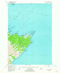Kodiak C-1 Alaska Historical topographic map, 1:63360 scale, 15 X 15 Minute, Year 1949