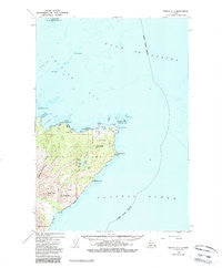 Kodiak C-1 Alaska Historical topographic map, 1:63360 scale, 15 X 15 Minute, Year 1949