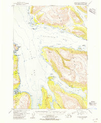 Kodiak C-6 Alaska Historical topographic map, 1:63360 scale, 15 X 15 Minute, Year 1954