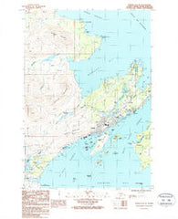 Kodiak D-2 SE Alaska Historical topographic map, 1:25000 scale, 7.5 X 7.5 Minute, Year 1987