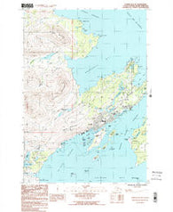Kodiak D-2 SE Alaska Historical topographic map, 1:25000 scale, 7.5 X 7.5 Minute, Year 1987