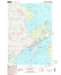 Kodiak D-2 SE Alaska Historical topographic map, 1:25000 scale, 7.5 X 7.5 Minute, Year 1987