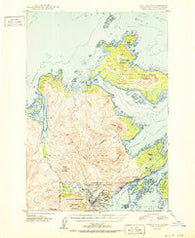 Kodiak D-2 Alaska Historical topographic map, 1:63360 scale, 15 X 15 Minute, Year 1951