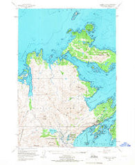 Kodiak D-2 Alaska Historical topographic map, 1:63360 scale, 15 X 15 Minute, Year 1949
