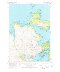 Kodiak D-2 Alaska Historical topographic map, 1:63360 scale, 15 X 15 Minute, Year 1949