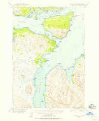 Kodiak D-3 Alaska Historical topographic map, 1:63360 scale, 15 X 15 Minute, Year 1949