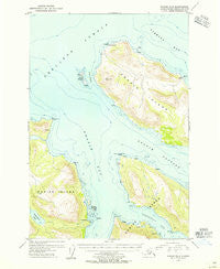 Kodiak D-5 Alaska Historical topographic map, 1:63360 scale, 15 X 15 Minute, Year 1954