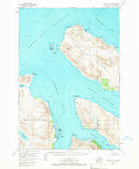 Kodiak D-5 Alaska Historical topographic map, 1:63360 scale, 15 X 15 Minute, Year 1952