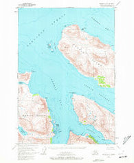 Kodiak D-5 Alaska Historical topographic map, 1:63360 scale, 15 X 15 Minute, Year 1952