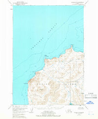Kodiak D-6 Alaska Historical topographic map, 1:63360 scale, 15 X 15 Minute, Year 1951