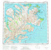 Kodiak Alaska Historical topographic map, 1:250000 scale, 1 X 2 Degree, Year 1952