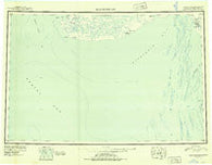 Kuskokwim Bay Alaska Historical topographic map, 1:250000 scale, 1 X 3 Degree, Year 1951
