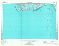 Kuskokwim Bay Alaska Historical topographic map, 1:250000 scale, 1 X 3 Degree, Year 1954
