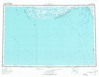 Kuskokwim Bay Alaska Historical topographic map, 1:250000 scale, 1 X 3 Degree, Year 1954