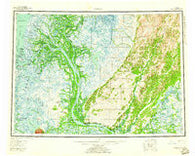Kwiguk Alaska Historical topographic map, 1:250000 scale, 1 X 3 Degree, Year 1952