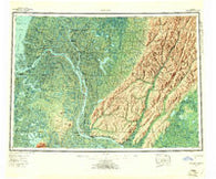 Kwiguk Alaska Historical topographic map, 1:250000 scale, 1 X 3 Degree, Year 1952
