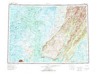 Kwiguk Alaska Historical topographic map, 1:250000 scale, 1 X 3 Degree, Year 1952