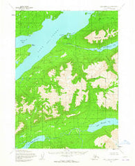 Lake Clark A-4 Alaska Historical topographic map, 1:63360 scale, 15 X 15 Minute, Year 1954