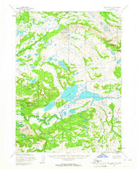 Lake Clark A-7 Alaska Historical topographic map, 1:63360 scale, 15 X 15 Minute, Year 1954