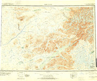 Lake Clark Alaska Historical topographic map, 1:250000 scale, 1 X 3 Degree, Year 1951