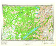 Lake Clark Alaska Historical topographic map, 1:250000 scale, 1 X 3 Degree, Year 1958