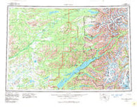 Lake Clark Alaska Historical topographic map, 1:250000 scale, 1 X 3 Degree, Year 1958