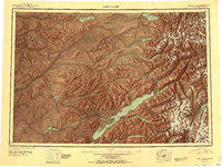 Lake Clark Alaska Historical topographic map, 1:250000 scale, 1 X 3 Degree, Year 1951