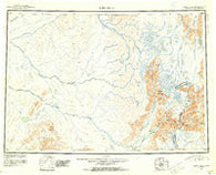 Lime Hills Alaska Historical topographic map, 1:250000 scale, 1 X 3 Degree, Year 1951