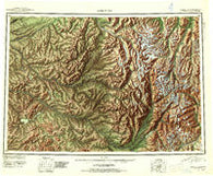 Lime Hills Alaska Historical topographic map, 1:250000 scale, 1 X 3 Degree, Year 1951