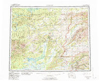 Livengood Alaska Historical topographic map, 1:250000 scale, 1 X 3 Degree, Year 1956