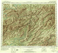 Livengood Alaska Historical topographic map, 1:250000 scale, 1 X 3 Degree, Year 1945