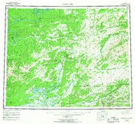 Livengood Alaska Historical topographic map, 1:250000 scale, 1 X 3 Degree, Year 1956