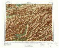 Livengood Alaska Historical topographic map, 1:250000 scale, 1 X 3 Degree, Year 1956