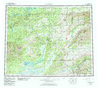 Livengood Alaska Historical topographic map, 1:250000 scale, 1 X 3 Degree, Year 1956
